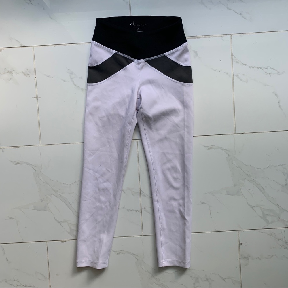White & Black Leggings size XS